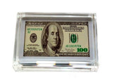 $100 One Hundred Dollar Bill front and back Paperweight , Replicas & Reproductions - n/a, Final Score Products
 - 1