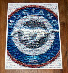 AMAZING Ford Mustang 1964-2007 Montage art logo #ered , Ford - Ford, Final Score Products
 - 1