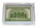 $100 One Hundred Dollar Bill front and back Paperweight , Replicas & Reproductions - n/a, Final Score Products
 - 2