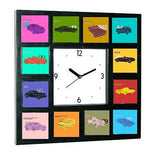 007 James Bond Movie Car History Clock with 12 pictures , Watches & Clocks - n/a, Final Score Products