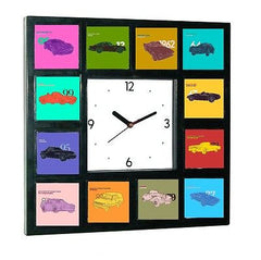 007 James Bond Movie Car History Clock with 12 pictures , Watches & Clocks - n/a, Final Score Products