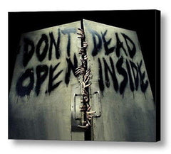 AMC The Walking Dead DON'T OPEN DEAD INSIDE Framed door sign picure , Reproductions - n/a, Final Score Products