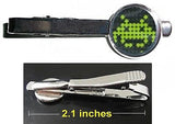 Atari Space Invaders Tie Clip Clasp Bar Slide Silver Metal Shiny , Video Game Memorabilia - n/a, Final Score Products
