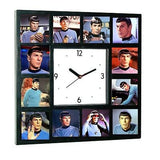 Limited Edition Glow In The Dark  Star Trek faces of Leonard Nimoy Spock logical Clock with 12 pictures , Spock - Final Score Products, Final Score Products
