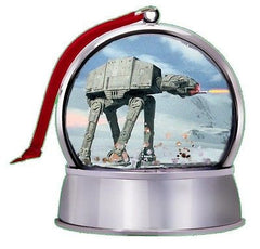 NEW Star Wars Battle Of Hoth At-At SnowGlobe Magnet Holiday Tree Ornament , Vehicles - n/a, Final Score Products