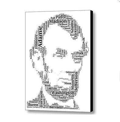 Abe Abraham Lincoln Presidents Mosaic Framed 9X11 inch Limited Edition ...