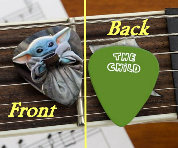 Baby Yoda (Grogu) Guitar Pick - The Mandalorian Star Wars Collectible, Great Gift!