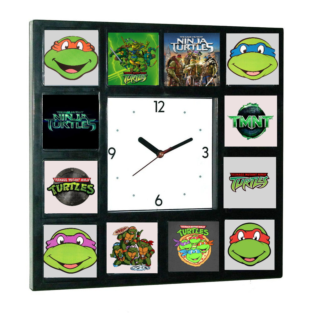 The Teenage Mutant Ninja Turtles History Clock with 12 dial images