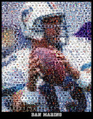 Dan Marino Mosaic Print Limited Edition , Posters, Prints & Pictures - Artist Paul Van Scott, Final Score Products
 - 1