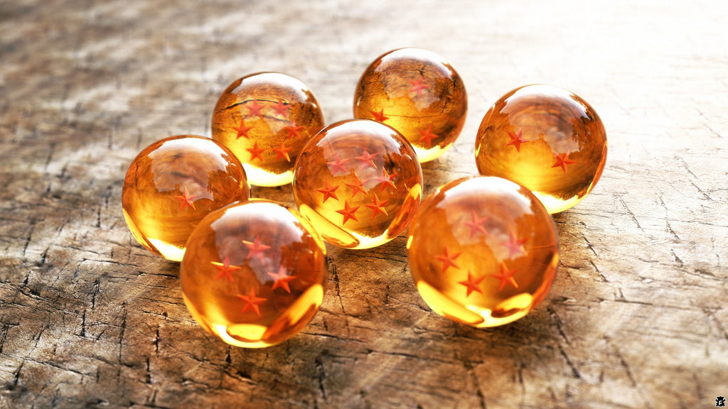 Set of 7 Dragon Balls Z real balls