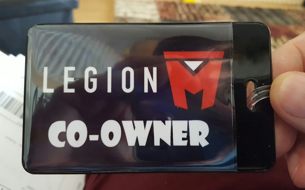 Legion M Co-Owner Luggage Laptop Book Bag Tag