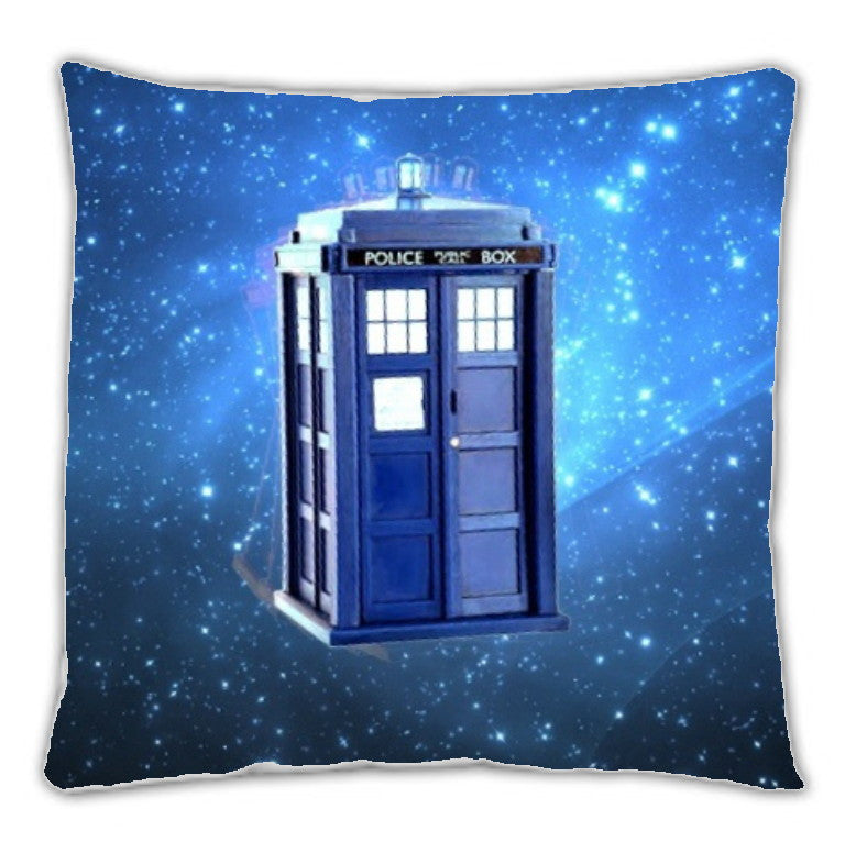 Dr. Doctor Who Tardis 18 X 18 inch two sided image throw pillow