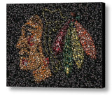 Chicago BlackHawks Incredible Puck Mosaic Print Limited Edition , Posters, Prints & Pictures - Artist Paul Van Scott, Final Score Products
 - 1