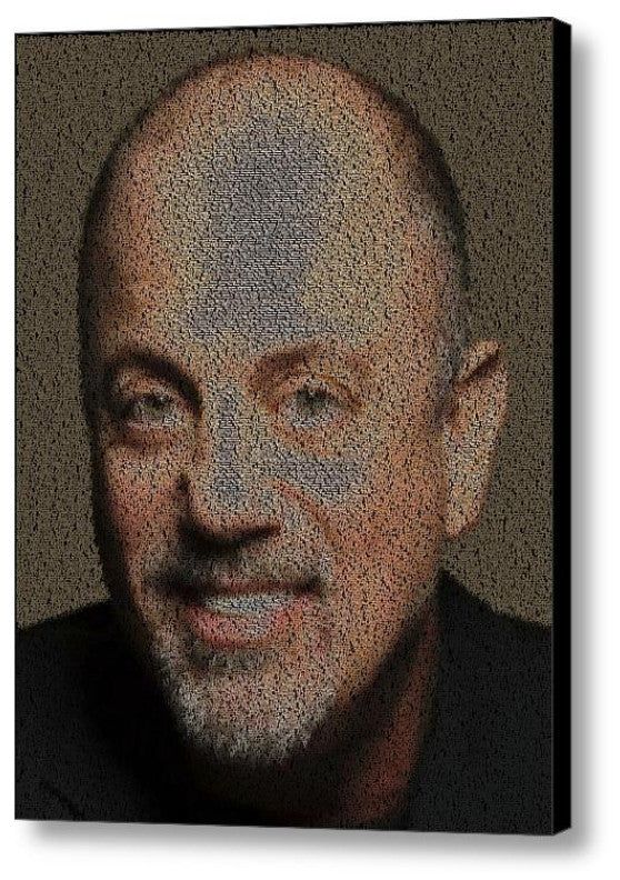 Incredible Billy Joel Song List Mosaic Print Limited Edition