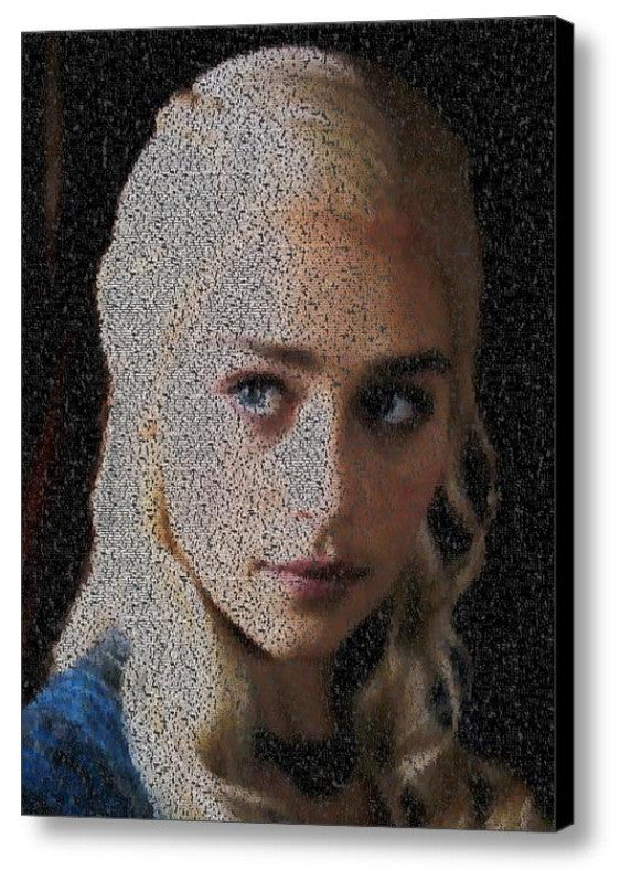Game Of Thrones Daenerys Targaryen Quotes Mosaic Print Limited Edition