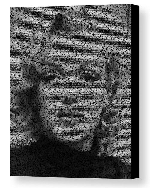 Marilyn Monroe Real Quotes Mosaic Print Limited Edition