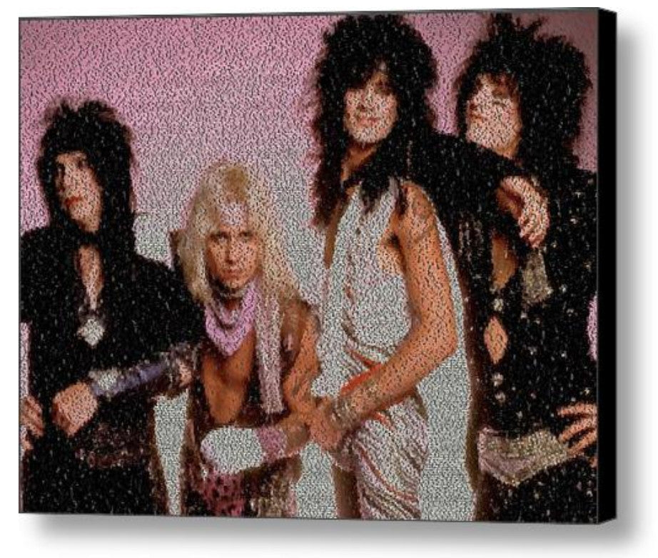 Motley Crue Girls, Girls, Girls Lyrics Mosaic Print Limited Edition