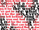 My Chemical Romance SING Lyrics Incredible Mosaic Framed Limited Edition w/COA , Posters, Prints & Pictures - Artist Paul Van Scott, Final Score Products
 - 2