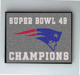 Official New England Patriots Super Bowl 49 Roster Mosaic Limited Edition INCREDIBLE , Movie Memorabilia - Final Score Products, Final Score Products
 - 1