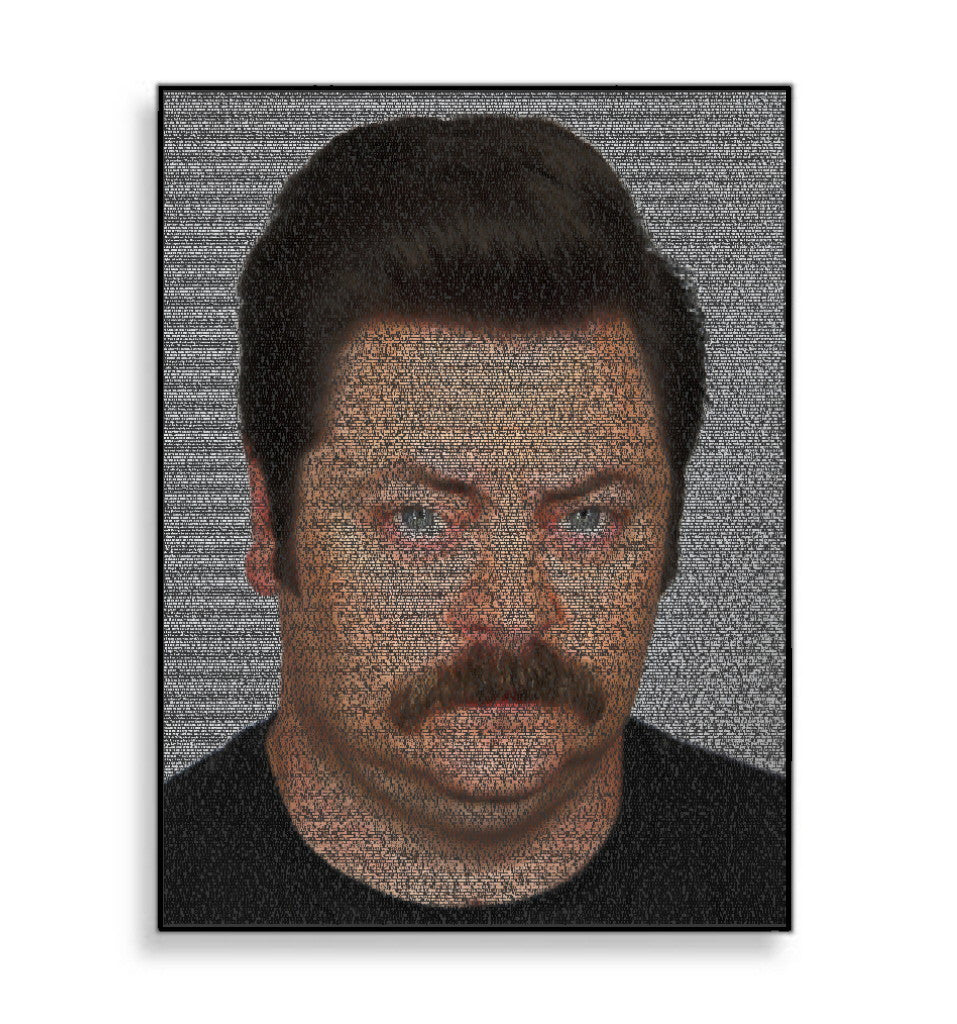 Ron Swanson Parks and Recreation Quotes Mosaic INCREDIBLE