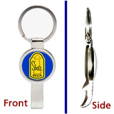 Laverne and Shirly Shotz Brewery Beer Pendant or Keychain silver tone bottle opener
