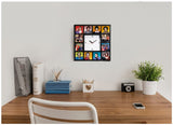 Laverne & Shirley Lenny Squiggy Carmine Pop Clock with 12 pictures