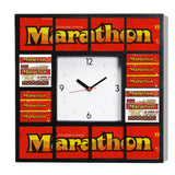 Marathon Candy Bar 1974 Wrapper Style Advertising Diner Clock 10.5"