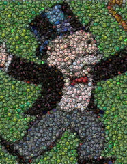 Monopoly Rich Uncle Pennybags Bottlecap mosaic print , 1990-Now - n/a, Final Score Products
 - 1