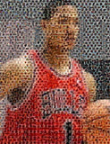 Amazing Chicago Bulls Derrick Rose NBA Montage w/COA , Basketball-NBA - n/a, Final Score Products
 - 1