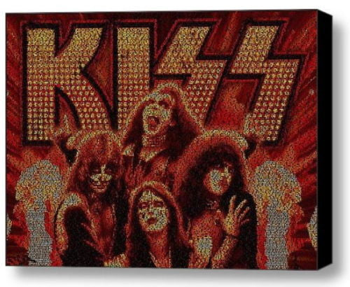 KISS band Concert Songs Mosaic INCREDIBLE Framed 9X11 Limited KISS band Concert Songs Mosaic INCREDIBLE Framed 9X11 Limited