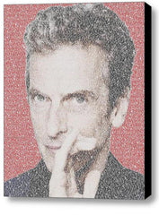 Dr. Who Doctor Quotes Peter Capaldi Word Mosaic Framed 9X11 Limited Edition Art , Dr. Who - n/a, Final Score Products
 - 1