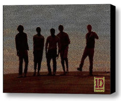 One Direction What Makes You Beautiful lyric Mosaic Framed 9X11 Limited Edition , Other - n/a, Final Score Products
 - 1