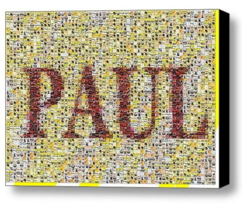 Custom The Beatles Albums YOUR NAME Incredible Mosaic 9X12 Framed Print not $99