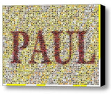 Custom The Beatles Albums YOUR NAME Incredible Mosaic 9X12 Framed Print not $99 , Other - n/a, Final Score Products
 - 1