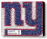 Framed New York Giants Super Bowl XLVI 46 Limited Edition Art Print Mosaic COA , Football-NFL - n/a, Final Score Products
 - 1