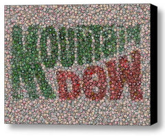 Amazing Framed Mt. Dew Mountain Bottlecap mosaic print Limited Edition w/COA , Mountain Dew - n/a, Final Score Products
 - 1