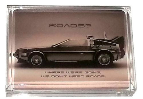Back To The Future Time Machine Delorean Display Piece Paperweight BONUS: Marty , Other - n/a, Final Score Products
 - 1