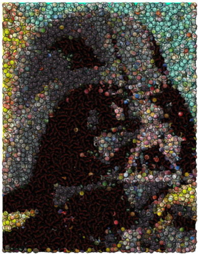 Amazing Star Wars Darth Vader Bottlecap mosaic print