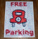 Amazing Monopoly FREE PARKING sign poster Montage , Pre-1970 - n/a, Final Score Products
 - 1