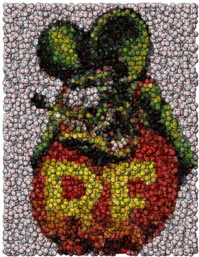Amazing Rat Fink Bottlecap mosaic print