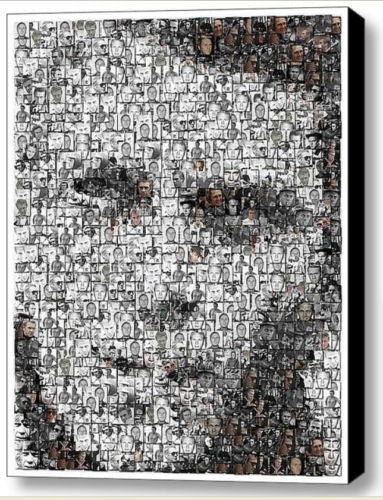 Framed Steve McQueen Mosaic 9X11 inch Limited Edition Art Print w/COA