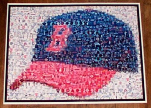AMAZING Boston Red Sox vintage cap hat Montage! WOW!!!