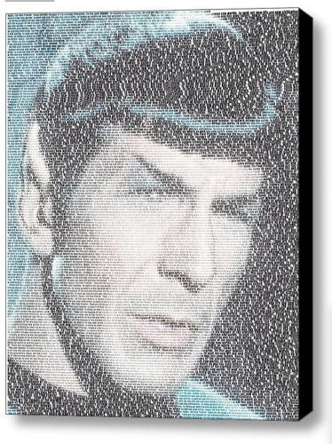 Star Trek Spock Kirk opening text Mosaic Framed 9X11 inch Limited Edition w/COA