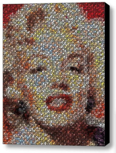 Framed Weird Odd Marilyn Monroe made of Skulls 9X11 Limited Edition Art Print