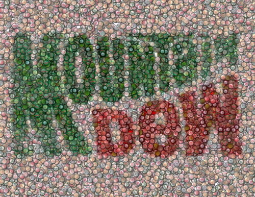 Amazing Mountain Dew Bottlecap mosaic print COOOL , Mountain Dew - Mountain Dew, Final Score Products
 - 1