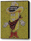 Framed Twinkie The Kid Hostess 9X11 Limited Edition Bottle Cap Mosaic Print , Cakes & Doughnuts - Hostess, Final Score Products
 - 1