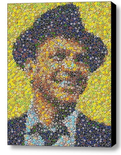 LIMITED Framed Frank Sinatra Las Vegas Casino Poker Chip mosaic print w/COA