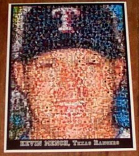 Amazing Texas Rangers Kevin Mench Montage 1 of only 25