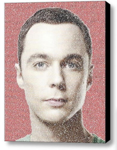 The Big Bang Theory Sheldon Cooper Quotes Mosaic INCREDIBLE Framed 9X11 LE w/COA