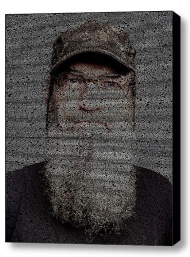 Duck Dynasty Si Quotes Mosaic INCREDIBLE Framed 9X11 Limited Edition Art w/COA